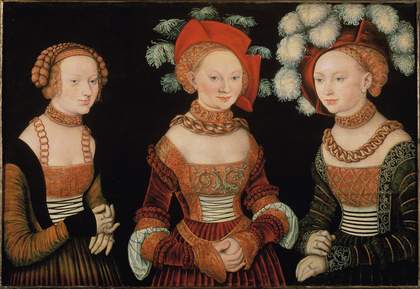 Lucas Cranach the Elder Three Princesses of Saxony: Sibylla, Emilia and Sidonia c.1535