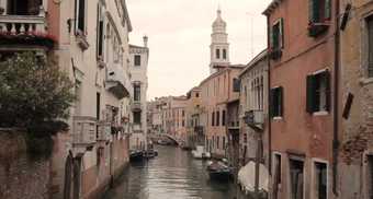 Still image from video showing a Venice canal