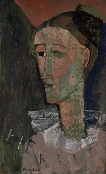 Abstract painting of a man