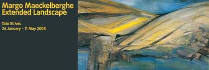 Exhibition banner for Margo Maeckelberghe at Tate St Ives