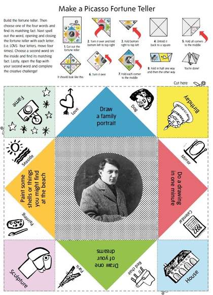 Page one of the Picasso Fortune Teller download