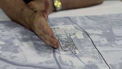 close up of hand on a map, DAAR