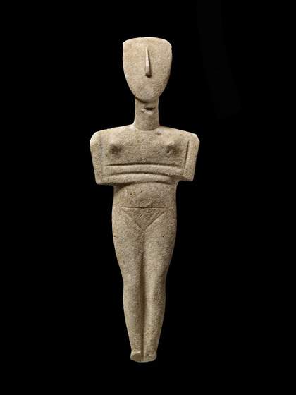 Marble figure of a woman