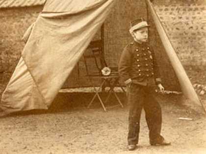 Unknown photographer Marcel Duchamp in uniform 1895