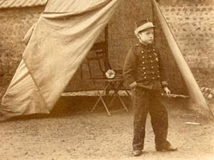 Unknown photographer Marcel Duchamp in uniform 1895