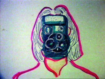 Still from Maria Lassnig's Selfportrait 1971