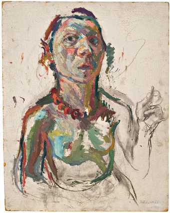 Maria Lassnig, Expressive Self-portrait 1945