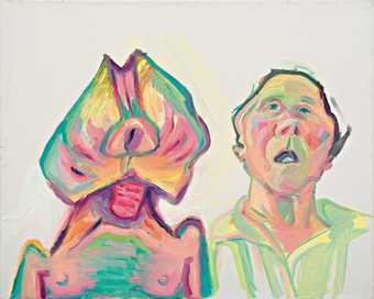 Maria Lassnig, Two Ways of Being (Double Self-Portrait), 2000