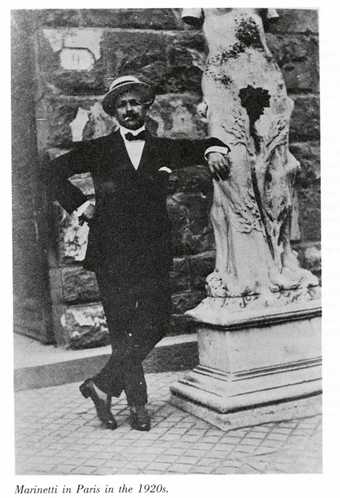 Filippo Tomaso Marinetti in Paris in the 1920s