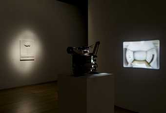 Installation view of Turner Prize 2008 featuring Mark Leckey Cinema in the Round 2007 and Made in Eaven 