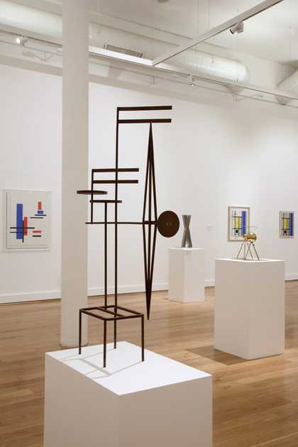 Marlow Moss display installation shot (Leeds Art Gallery)