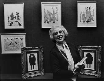 Tilly Marshall at the launch of her book Life with Lowry, 1981