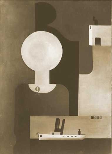 Photograph of Anton Räderscheidt’s Bild Marta 2 (missing or destroyed)