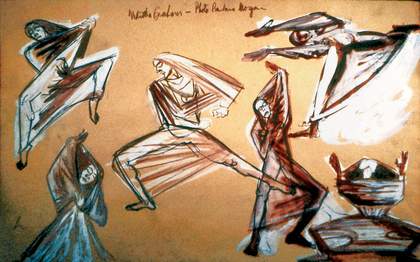 David Smith Martha Graham performing Lamentation 1935, as photographed by Barbara Morgan