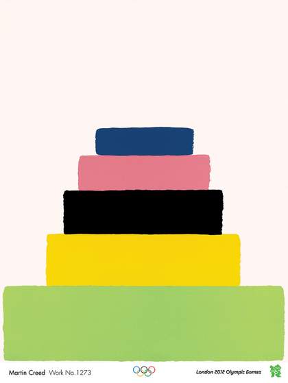 Martin Creed Work No. 1273 London Olympic 2012 poster