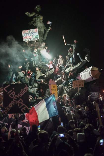 Charlie Hebdo protest march Paris January 11 2015
