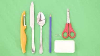 Materials required for soap carving activity 