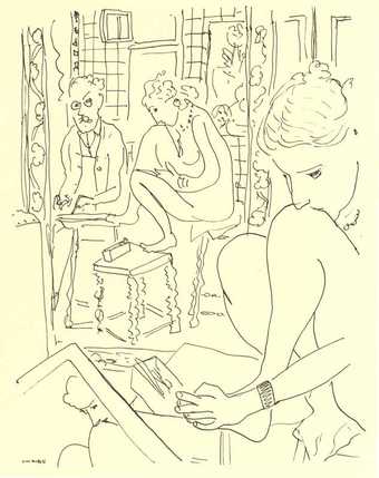 Henri Matisse Artist and Model Reflected in a Mirror 1935