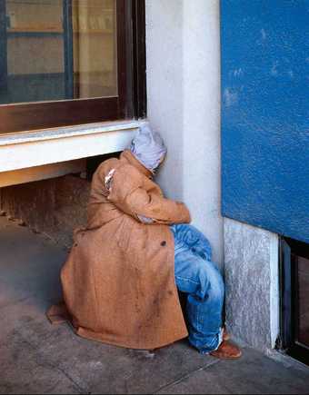 Maurizio Cattelan Andreas and Mattia outside Galleria Civica dArte Moderna e Contemporanea 1996