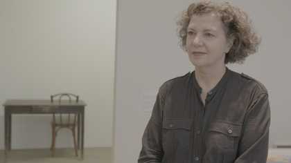 Mona Hatoum in studio