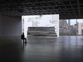 Installation view of Steve McQueen’s End Credits 2012