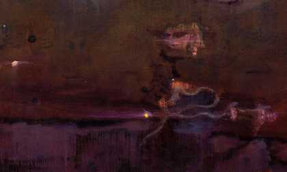 Detail of Peter Doig, Echo Lake 1998