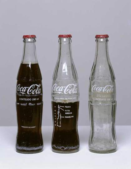 Cildo Meireles, Insertions into Ideological Circuits: Coca-Cola Project (Interções em Circuitos Ideolõgicos: Projeto Coca-Cola) 1970