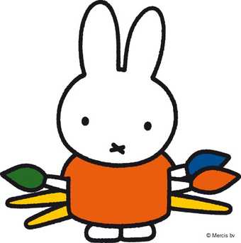 Miffy with paintbrushes