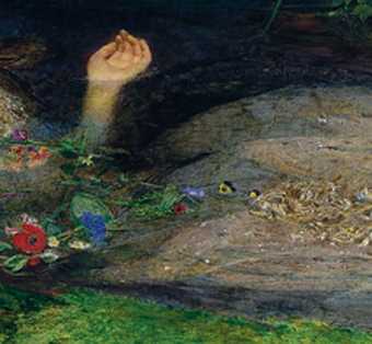 Sir John Everett Millais Detail of Ophelia hand