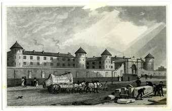 Millbank Penitentiary, the prison that formerly sat on what is now the site of Tate Britain