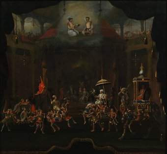 Willem Schellinks Parade of the Sons of Shah Jahan on Composite Horses and Elephants © Victoria and Albert Museum, London