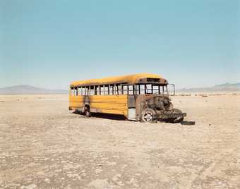 Richard Misrach, Personnel Carrier Painted to Simulate School Bus 1986