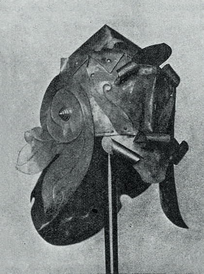 Model designed by Edward Burne-Jones for Perseus's helmet in the Perseus series commissioned in 1875