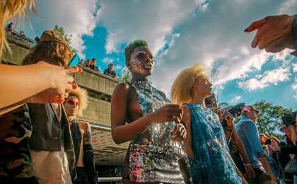 Photograph of a fashion show
