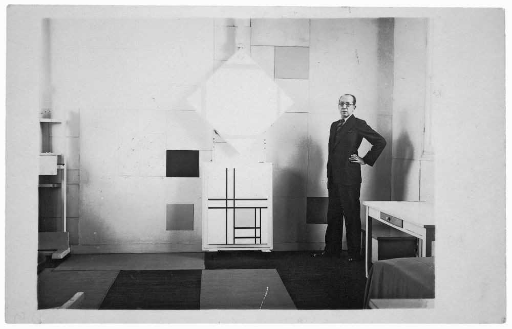 Mondrian in his Paris studio in 1933