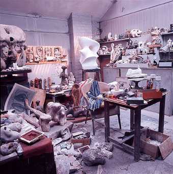 Henry Moore Moore's maquette studio at Hoglands, Hertfordshire, as he left it on his death in 1986 