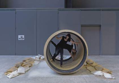 Installation view of Bodyspacemotionthings, Tate Modern, 2009