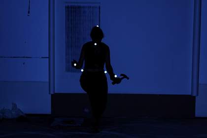 Documentary photograph of motion capture studio