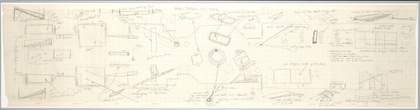 Robert Morris’s hand-drawn, aerial-view plan 1971