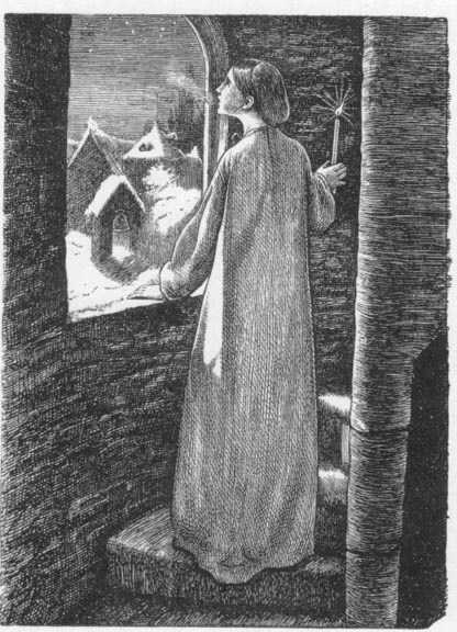 John Everett Millais Illustration for ‘St Agnes’ Eve’