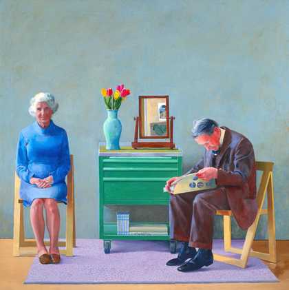 David Hockney My Parents 1977 Oil on canvas