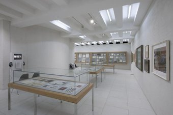 Photograph of a display in the Archive Gallery