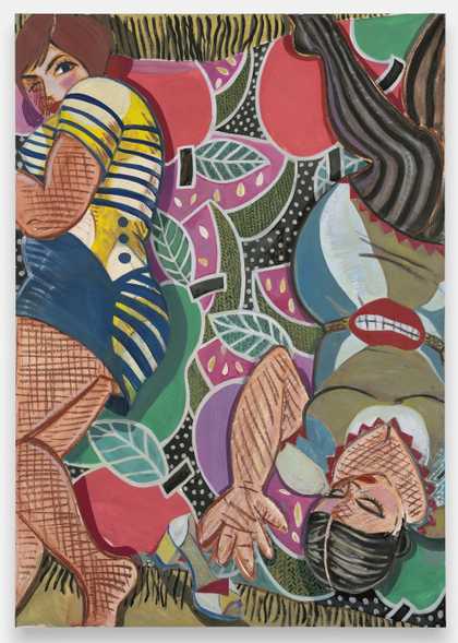 Ella Kruglyanskaya, Fruit Picnic 2011 Oil paint on linen 1981 x 1422 mm Courtesy the Artist, and Gavin Brown’s enterprise New York/Rome.