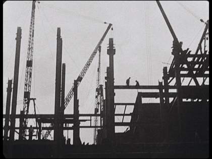 Film still from Paul Strand and Charles Sheeler's Manhatta 1921