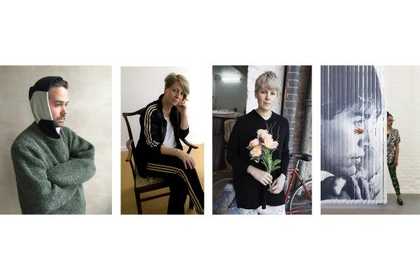 From left to right: Photo of Michael Dean, Photo taken by the artist Photo of Josephine Pryde, Photo: Dan Mitchell Photo of Helen Marten, Photo by Juergen Teller Portrait of Anthea Hamilton, Photo by Lewis Ronald