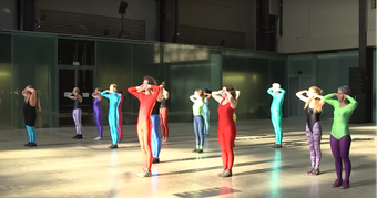 film still from recording of the event If Tate Modern was the Musee de la danse