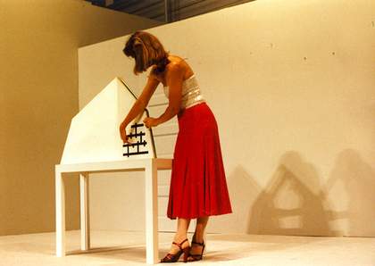 Guy de Cointet, My Father's Diary 1975 Performance views at MoCA, Los Angeles, September 1985 Performed by Mary Ann Duganne