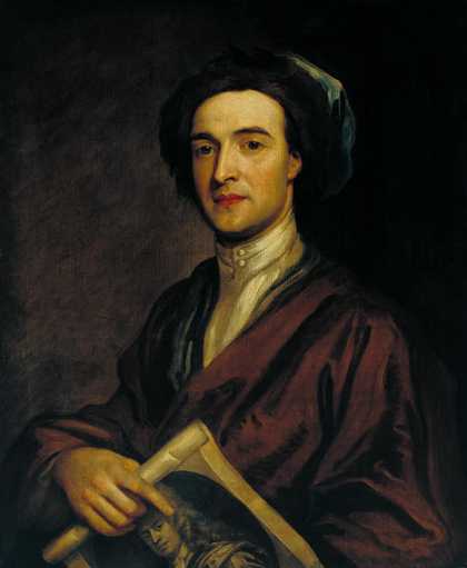 Fig.1 Sir Godfrey Kneller 1646−1723 John Smith the Engraver 1696 Oil paint on canvas 758 x 630 mm N00273