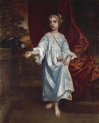 Fig.1 Sir Peter Lely 1618‒1680 Girl with a Parrot c.1670
