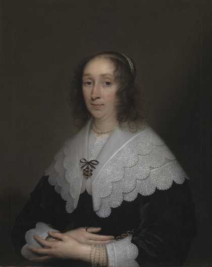 Fig.1 Cornelius Johnson 1593−1661 Cornelia Veth 1644 Oil paint on canvas 806 x 658 mm N01321
